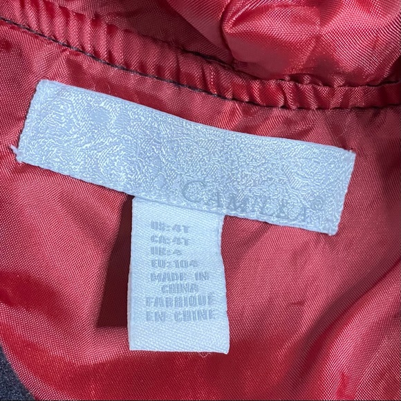 Camilla velvet detail hooded dress coat black 4t - Picture 3 of 5